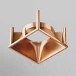 Maytoni Alfa LED dekorativni reflektujući okvir nadgradna rasveta mat zlatna