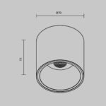 Maytoni Alfa LED nadgradna rasveta bela 3000K 1x12W 24° - Slika 2