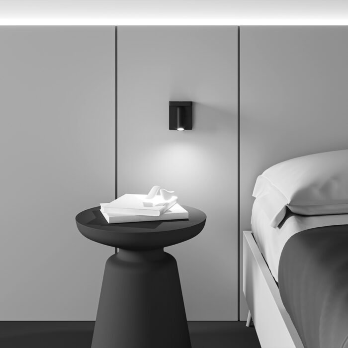 Maytoni Aron zidna lampa crna 2700K 1x7W - Slika 3