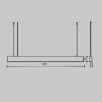 Maytoni BASIS visilica bela - Slika 2