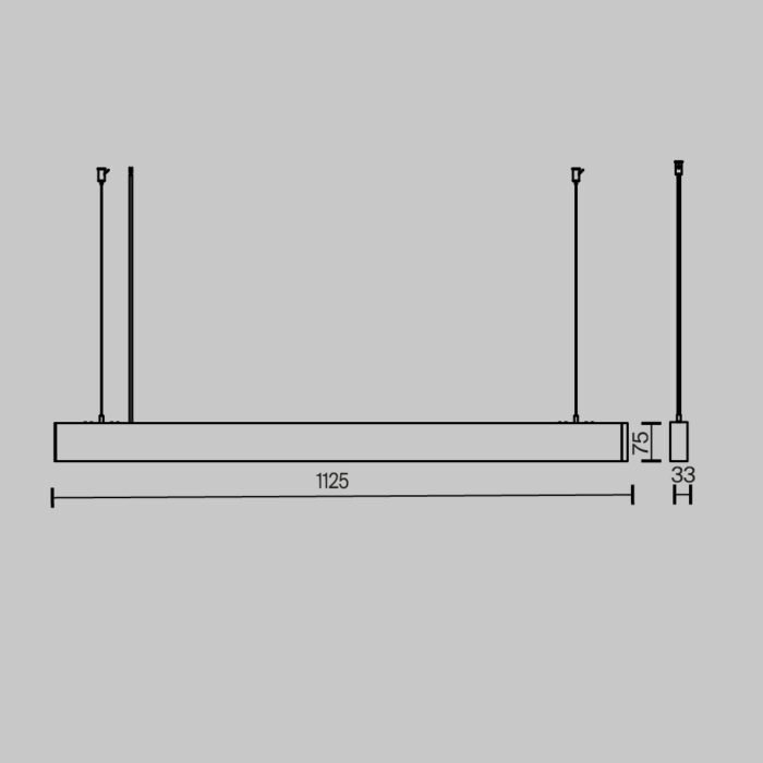 Maytoni BASIS visilica bela - Slika 2