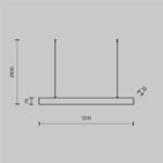 Maytoni BASIS visilica bela 4000K 1x40W 110° - Slika 2