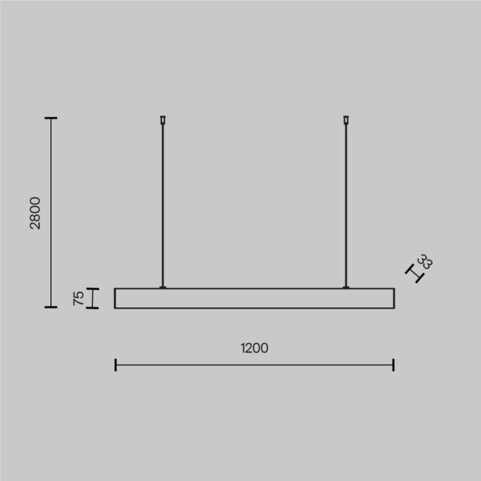 Maytoni BASIS visilica bela 4000K 1x40W 110° - Slika 2