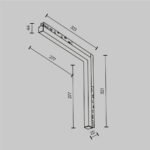 Maytoni Basis Exility magnetni šinski reflektor crni 3000K-6000K 24W 120° Dim Smart - Slika 5