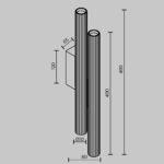 Maytoni Calipso zidna lampa crna 24W IP20 - Slika 2
