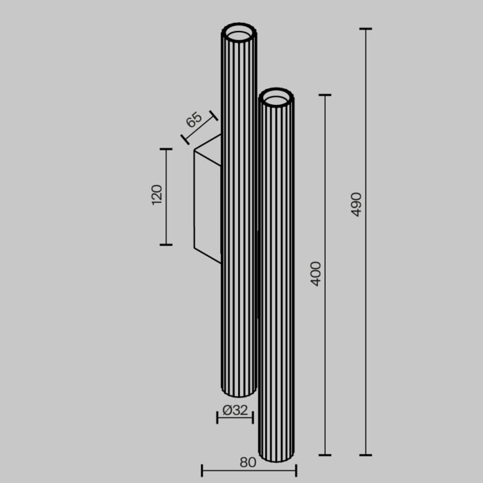 Maytoni Calipso zidna lampa crna 24W IP20 - Slika 8