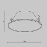 Maytoni Dekorativni reflektujući okvir ugradna rasveta mat zlatna za plafonske lampe Wise - Slika 2