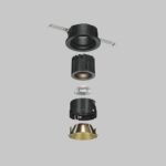 Maytoni Dekorativni reflektujući okvir ugradna rasveta mat zlatna za plafonske lampe Wise - Slika 3