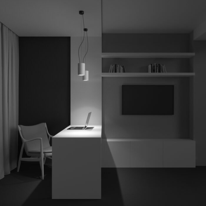 Maytoni Efir visilica bela 3000K 1x33W 38° - Image 3
