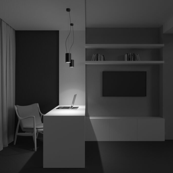 Maytoni Efir visilica crna 3000K 1x25W 38° - Image 3