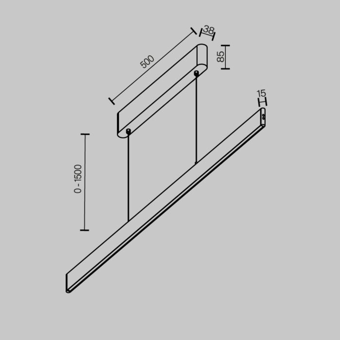 Maytoni Euphoria visilica crna 2700-6000K 36W 90° Dim - Slika 2