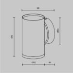 Maytoni FOCUS S zidna lampa bela GU10 1x10W - Slika 5