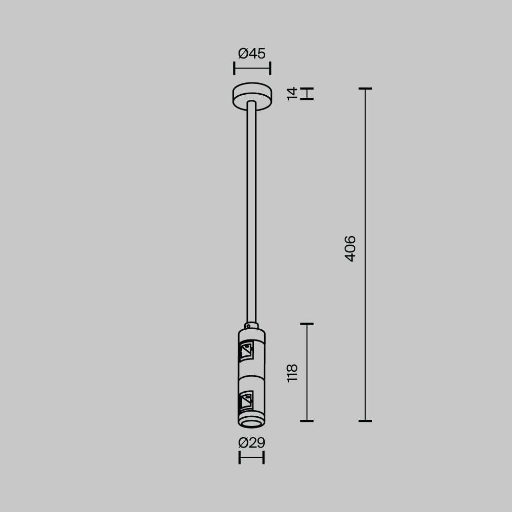 Maytoni-Flarity-srednji-dvostruki-plafonski-nosac-300mm-1 Maytoni Flarity srednji dvostruki plafonski nosač 300mm - Slika 2