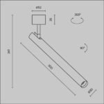Maytoni Focus T nadgradna rasveta crna 3000K 1x6W 36° - Image 2