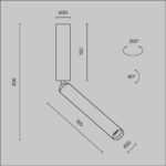 Maytoni Focus T nadgradna rasveta mesing 3000K 6W - Slika 2