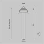 Maytoni Focus T ugradna rasveta crna 3000K 7W 36° - Slika 11