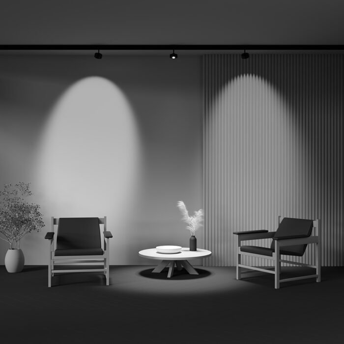 Maytoni Lens magnetni šinski reflektor crni 3000K 15W 70° - Slika 2