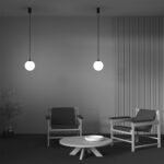 Maytoni Luna visilica crna i bela 3000K 1x5W 360° - Image 3
