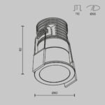 Maytoni Minor ugradna rasveta crna i bela 3000K 1x9W 24° - Slika 8