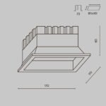 Maytoni Okno ugradna rasveta bela 3000-4000-6000K 1x24W 100° - Slika 2