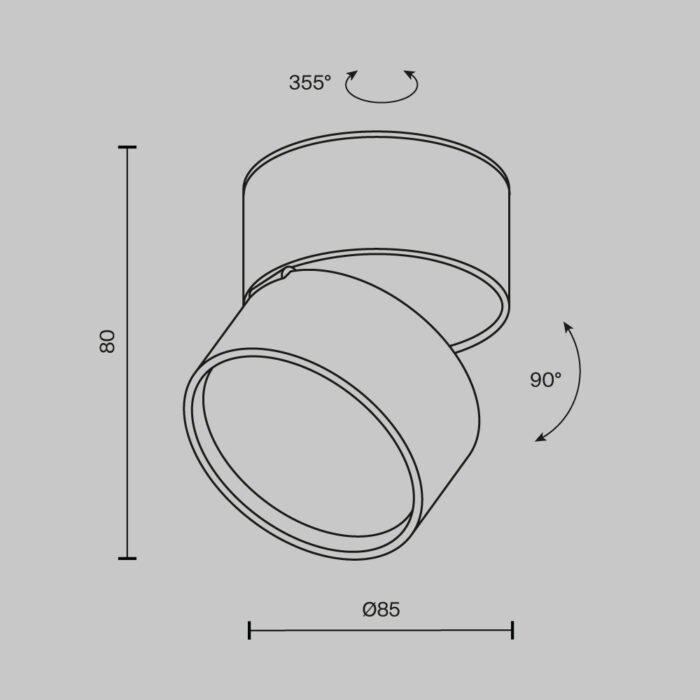 Maytoni Onda nadgradna rasveta bela 3000K 1x12W 120° - Image 2