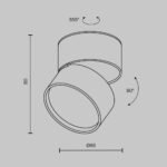 Maytoni Onda nadgradna rasveta crna 3000K 12W - Image 2