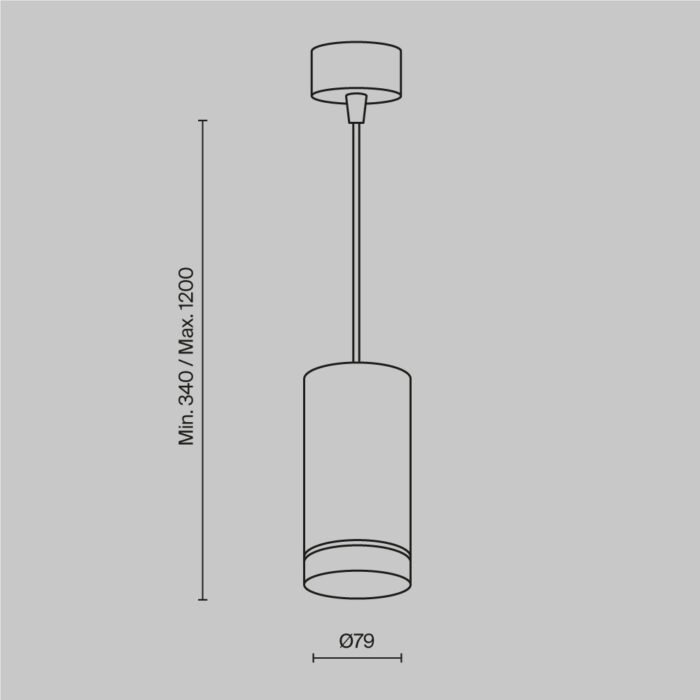 Maytoni Orlo visilica bela 4000K 1x12W 120° - Image 2