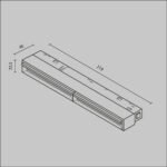 Maytoni Parete Exility magnetni šinski reflektor crni 3000K 12W 120° - Slika 7