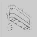 Maytoni Radity podesivi adapter 115mm beli - Image 2