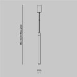 Maytoni Ray visilica bela 3000K 1x10W 360° - Image 3