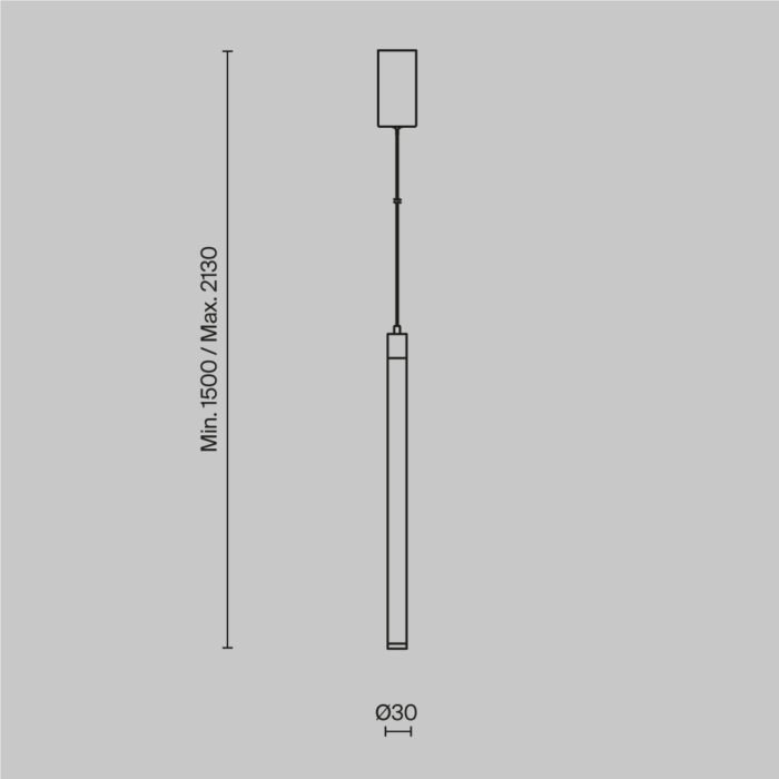 Maytoni Ray visilica bela 3000K 1x10W 360° - Image 3