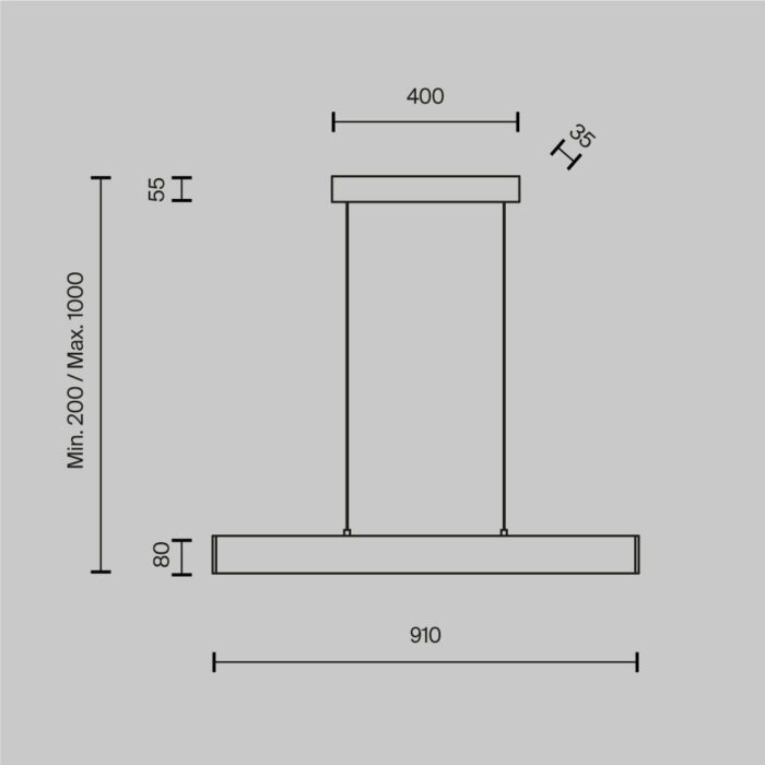 Maytoni Step visilica bela 3000K 1x23W 120° - Image 2