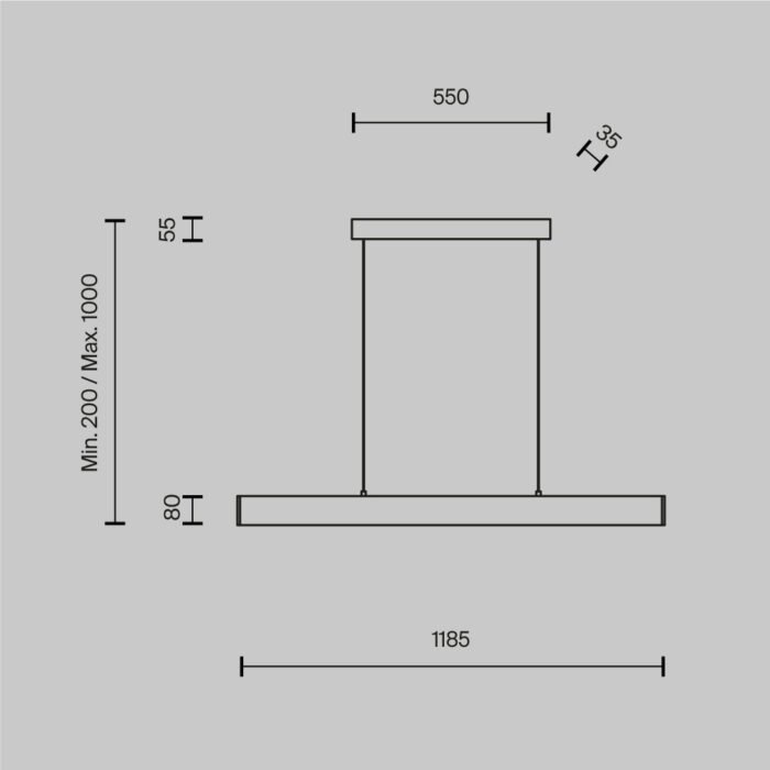 Maytoni Step visilica crna 4000K 1x30W 120° - Image 2