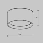 Maytoni Vega nadgradna rasveta bela 3000K 1x15W 110° - Slika 2