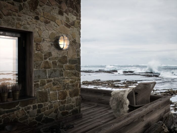 Nordlux Polperro spoljašnja zidna lampa nikl - Slika 2