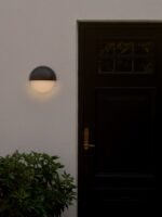 Nordlux Scorpius Maxi Round spoljašnja zidna lampa crna