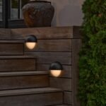 Nordlux Scorpius Round spoljašnja zidna lampa crna