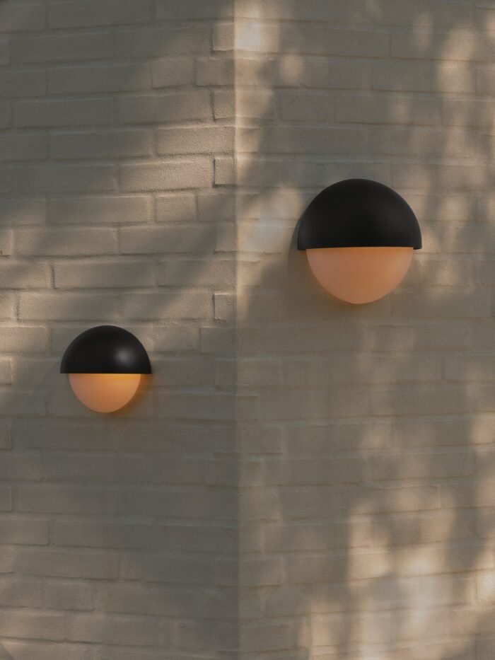 Nordlux Scorpius Round spoljašnja zidna lampa crna - Slika 2
