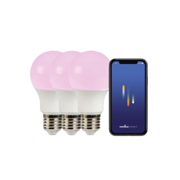 Nordlux sijalica Smart E27 3-pack A60 Colour 2200-6500 Kelvin 806 Lumen Bela - Image 2
