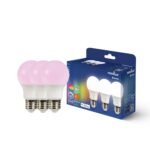 Nordlux sijalica Smart E27 3-pack A60 Colour 2200-6500 Kelvin 806 Lumen Bela - Image 4