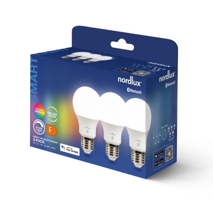 Nordlux sijalica Smart E27 3-pack A60 Colour 2200-6500 Kelvin 806 Lumen Bela - Image 5