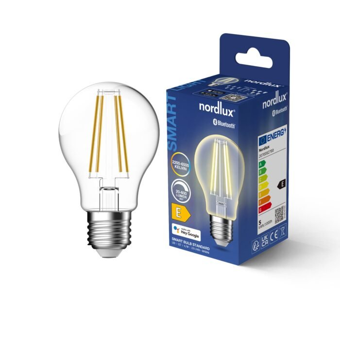 Nordlux sijalica Smart E27 A60 2200-6500 Kelvin 600 Lumen Transparentna - Slika 3