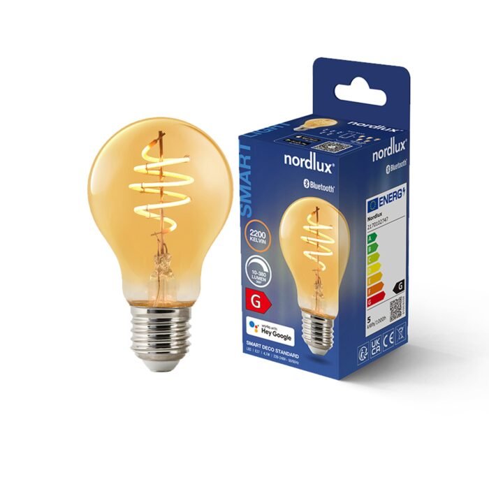 Nordlux sijalica Smart E27 A60 Deco 2200 Kelvin 380 Lumen Ćilibarna - Slika 4