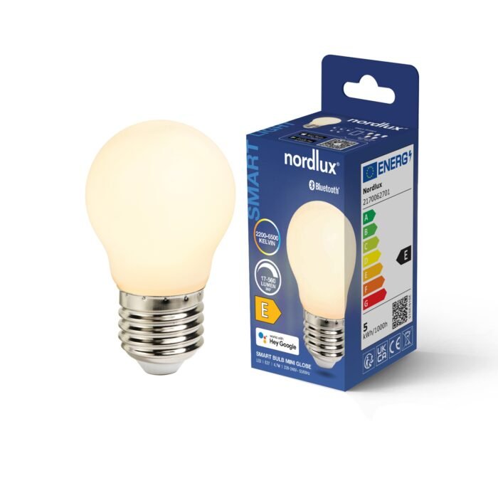Nordlux sijalica Smart E27 G45 2200-6500 Kelvin 560 Lumen Bela - Slika 3