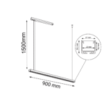 Shilo Hanawa visilica bela (900 mm) 3000K - Slika 2