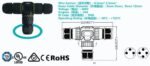 Mantra Accesorios Konektor crna T-razdelnik 3-polni - Slika 2