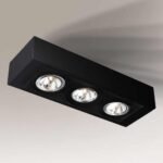 Shilo Uto plafonska lampa crna (100 mm)