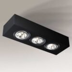 Shilo Uto plafonska lampa crna (100 mm)