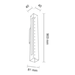 Shilo Otaru zidna lampa bela (905 mm) 4000K - Slika 2