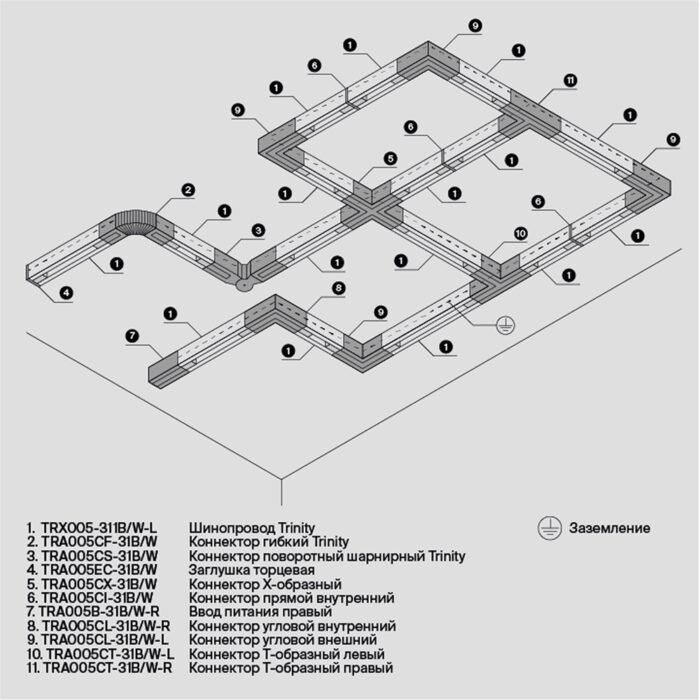 Maytoni TRINITY Black Zavrsni Element Za Trofaznu Sinu - Slika 5